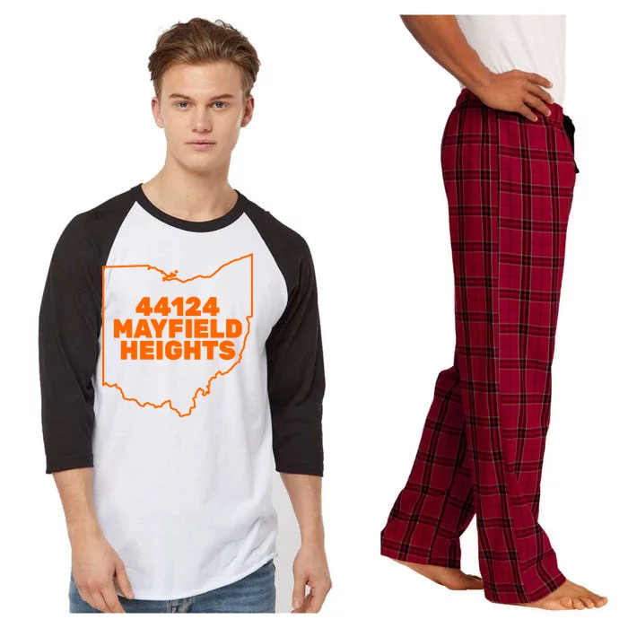 44124 Mayfield Heights Cleveland Ohio Raglan Sleeve Pajama Set