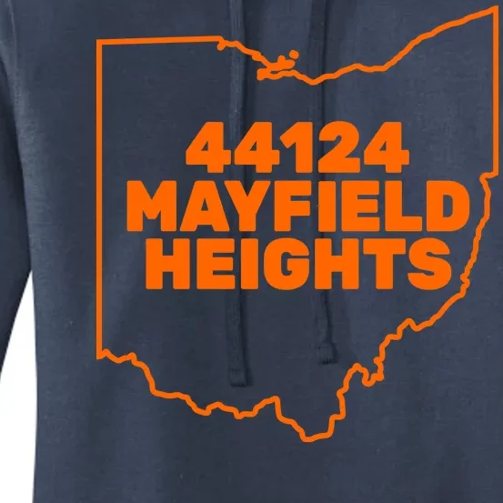 44124 Mayfield Heights Cleveland Ohio Women's Pullover Hoodie