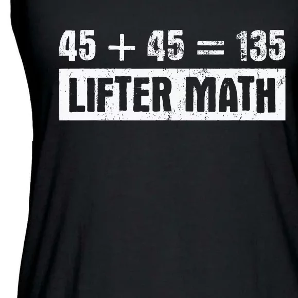 45 45 135 Lifter Math Powerlifting Ladies Essential Flowy Tank