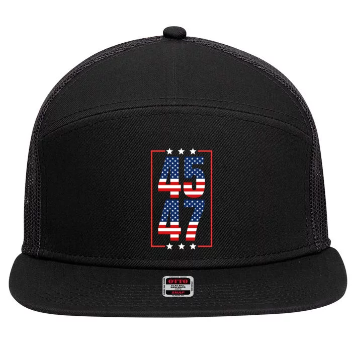 45 47 7 Panel Mesh Trucker Snapback Hat