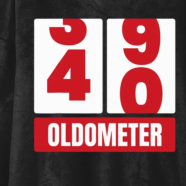 40th 40 Birthday Funny Gift Oldometer Hooded Wearable Blanket