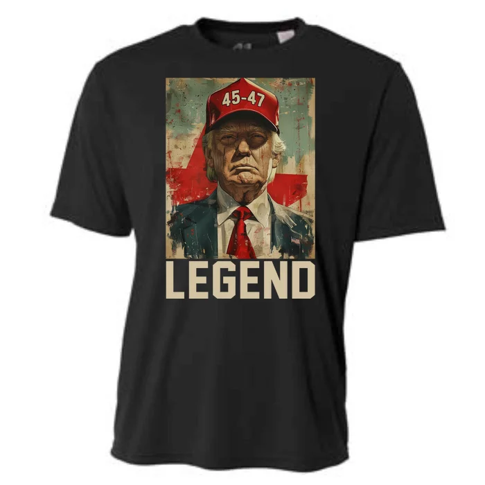 45 47 Donald Trump 2024 Legend Vintage Cooling Performance Crew T-Shirt