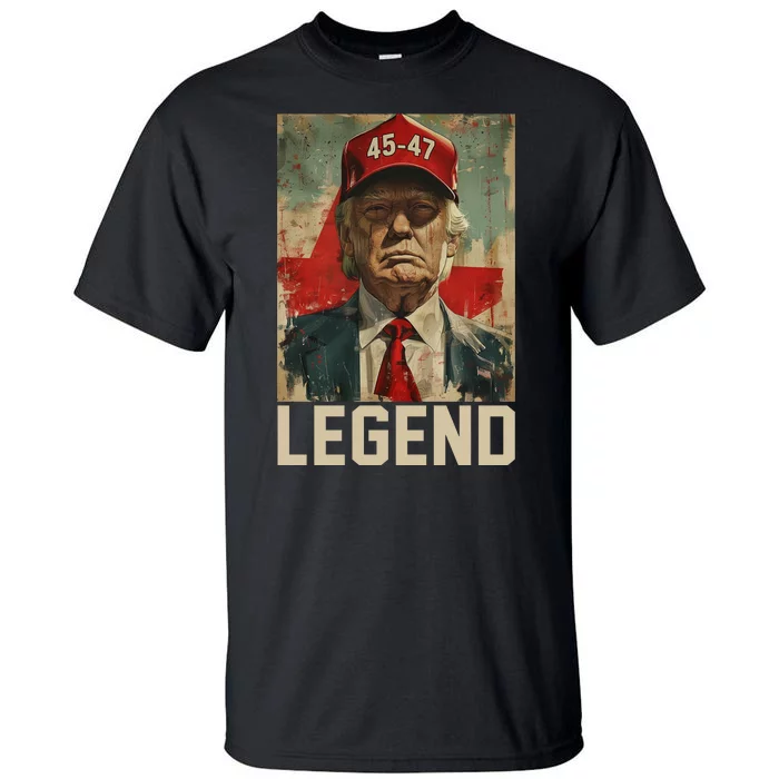 45 47 Donald Trump 2024 Legend Vintage Tall T-Shirt