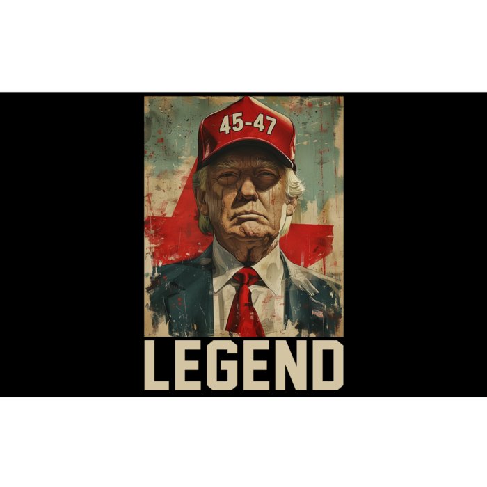 45 47 Donald Trump 2024 Legend Vintage Bumper Sticker