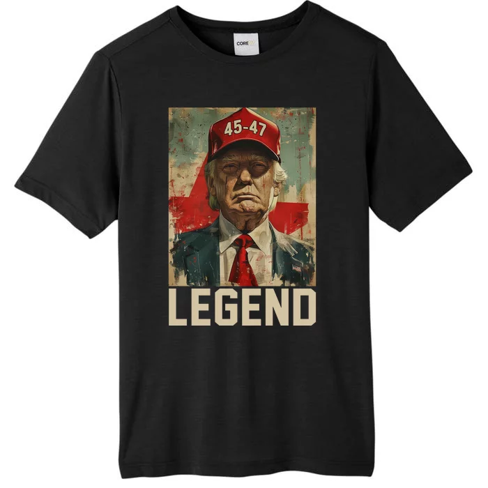 45 47 Donald Trump 2024 Legend Vintage ChromaSoft Performance T-Shirt