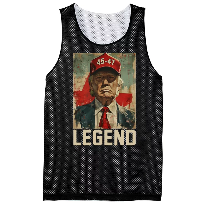 45 47 Donald Trump 2024 Legend Vintage Mesh Reversible Basketball Jersey Tank