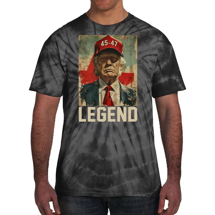 45 47 Donald Trump 2024 Legend Vintage Tie-Dye T-Shirt