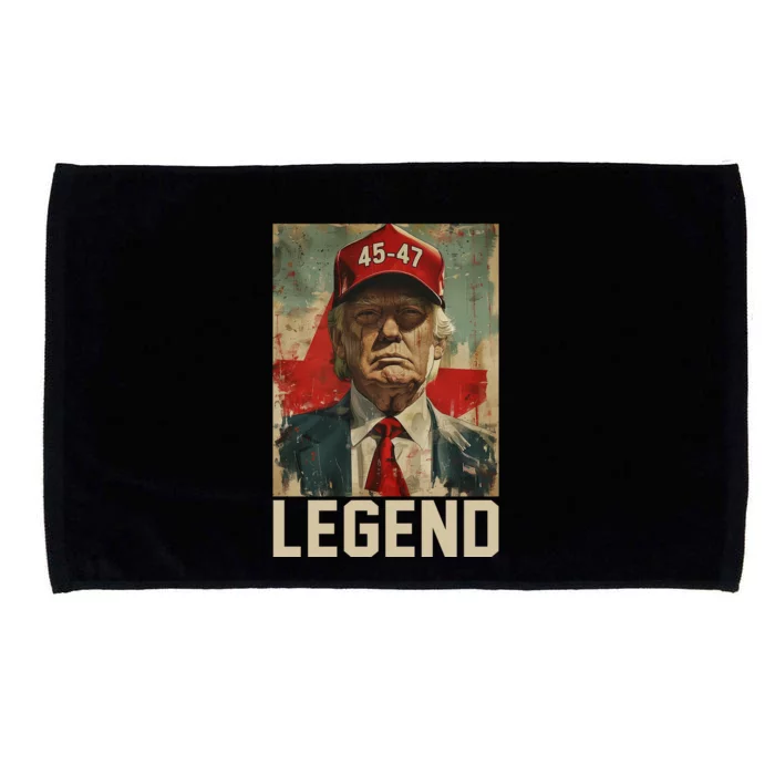 45 47 Donald Trump 2024 Legend Vintage Microfiber Hand Towel