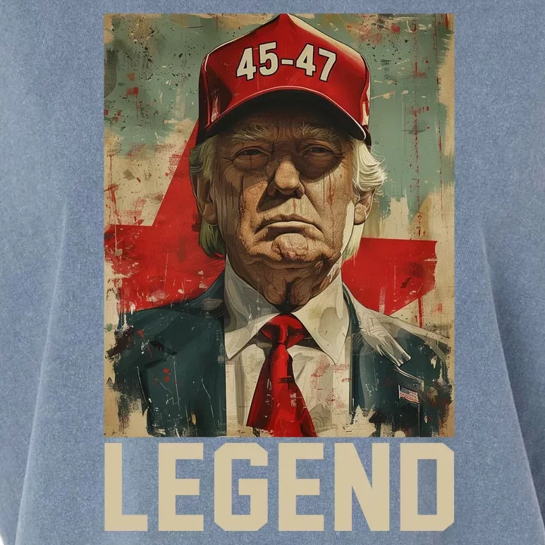 45 47 Donald Trump 2024 Legend Vintage Garment-Dyed Women's Muscle Tee