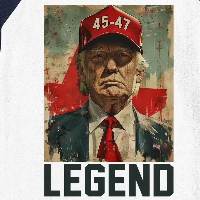 45 47 Donald Trump 2024 Legend Vintage Baseball Sleeve Shirt