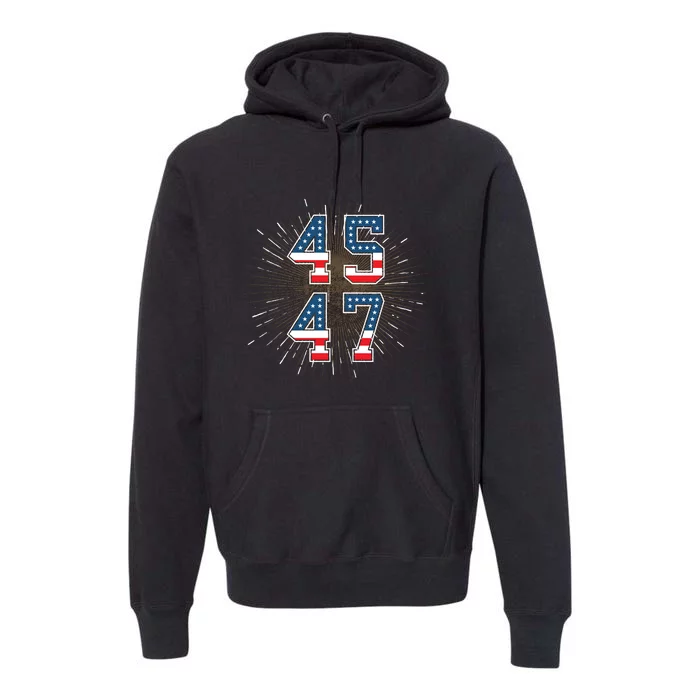 45 47 President Trump 2024 The Return Premium Hoodie