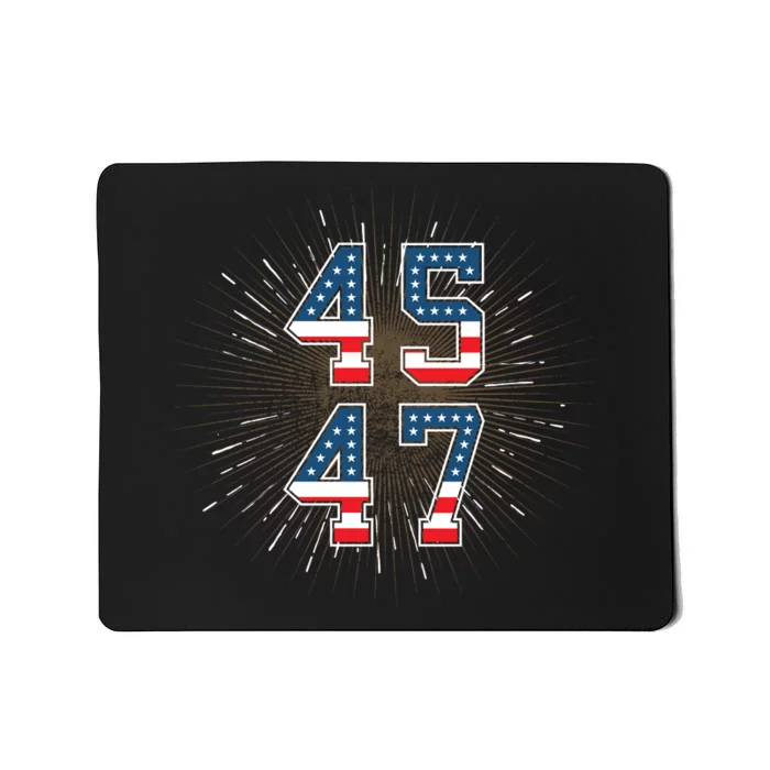 45 47 President Trump 2024 The Return Mousepad