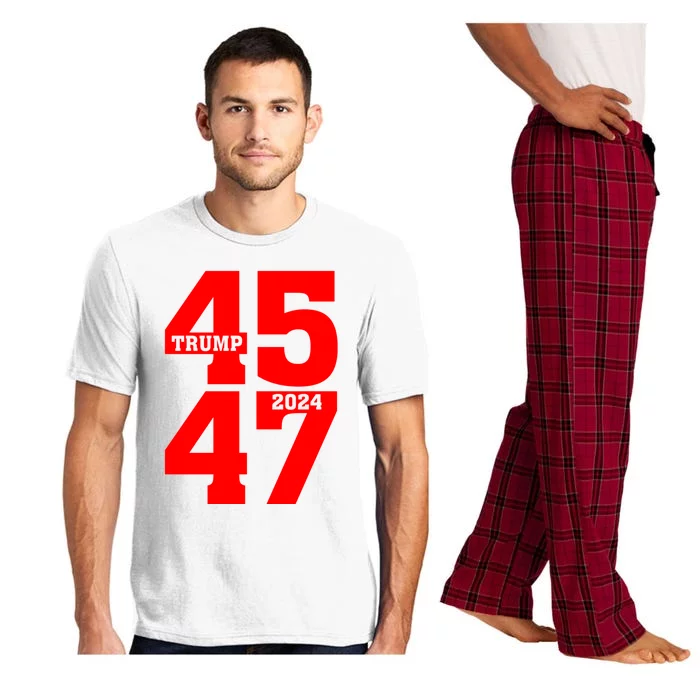 45 47 Trump 2024 Funny Trump 2024 Pajama Set