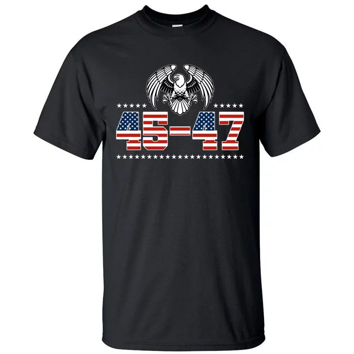 45 47 Trump Wins 2024 Election Tall T-Shirt