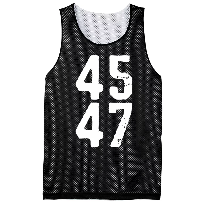 45 47 Trump 2024 Mesh Reversible Basketball Jersey Tank