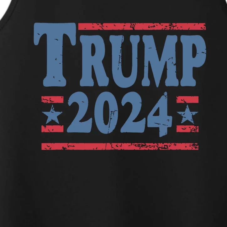 45 47 Trump 2024 American Flag Performance Tank