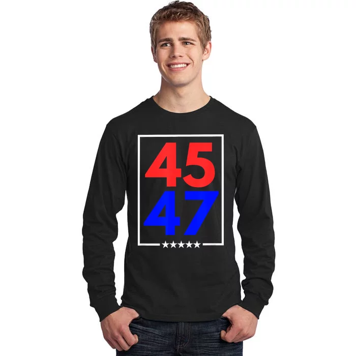 45 47 Trump 2024 Trendy Tall Long Sleeve T-Shirt