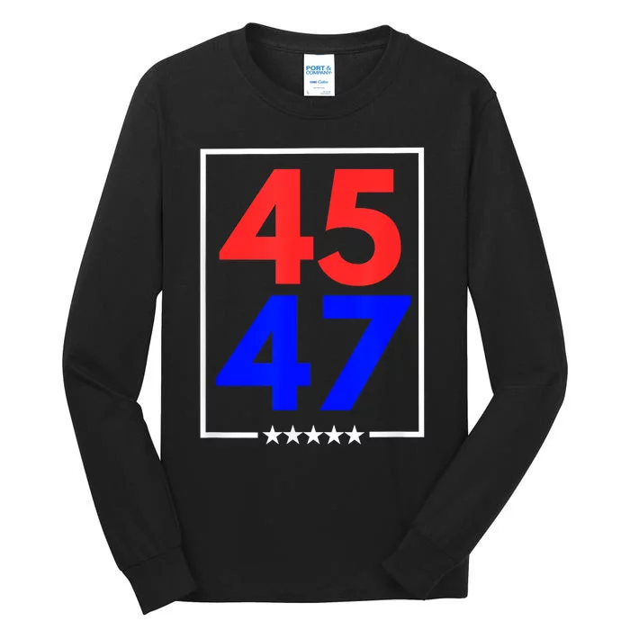 45 47 Trump 2024 Trendy Tall Long Sleeve T-Shirt