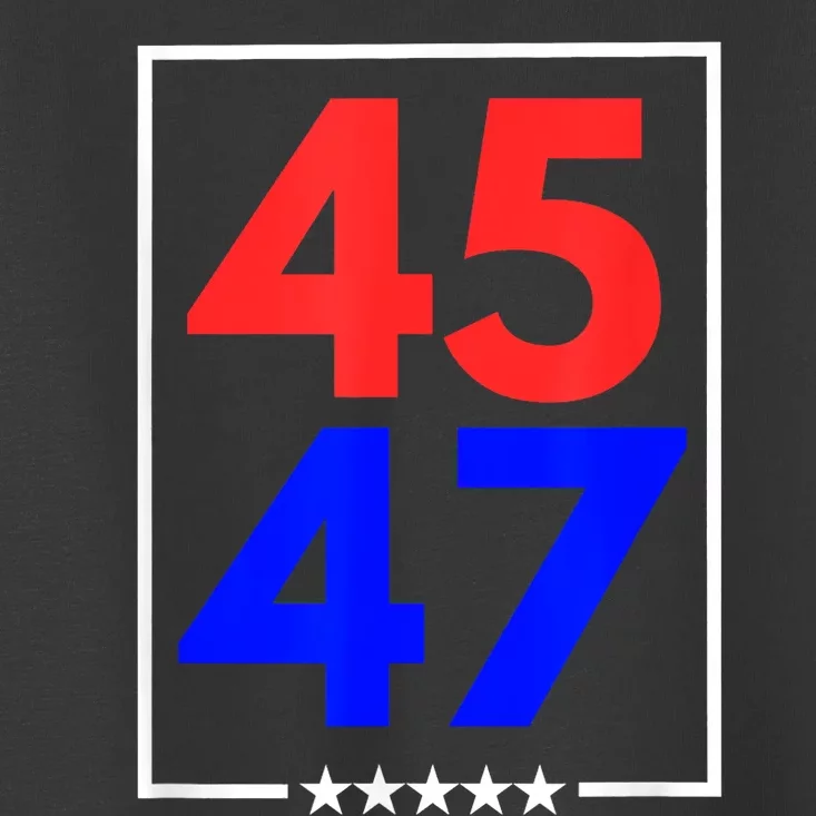 45 47 Trump 2024 Trendy Toddler T-Shirt