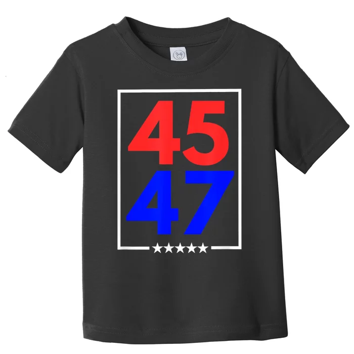 45 47 Trump 2024 Trendy Toddler T-Shirt