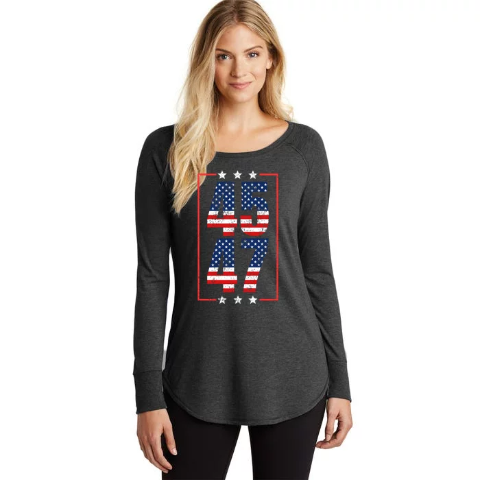 45 47 Trump Women's Perfect Tri Tunic Long Sleeve Shirt