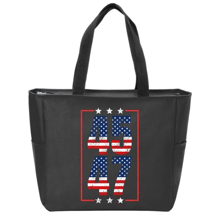 45 47 Trump Zip Tote Bag