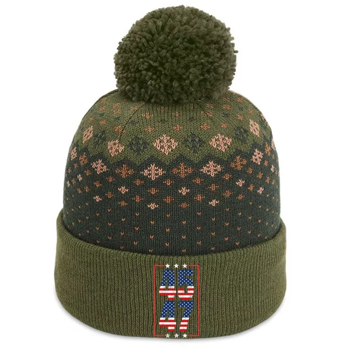 45 47 Trump The Baniff Cuffed Pom Beanie