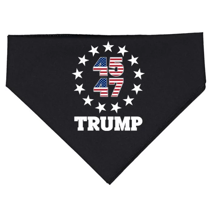 45 47 Trump USA-Made Doggie Bandana