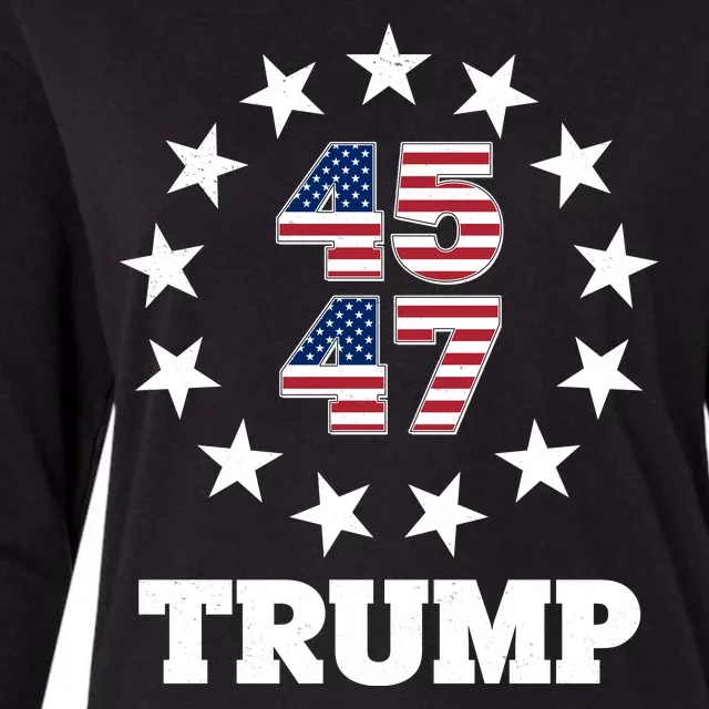 45 47 Trump Womens Cotton Relaxed Long Sleeve T-Shirt