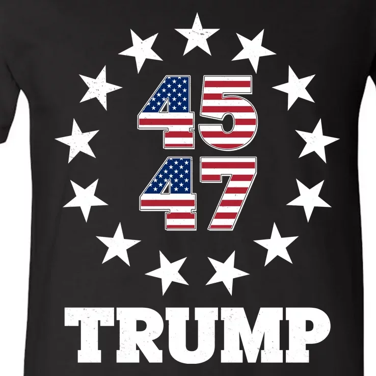 45 47 Trump V-Neck T-Shirt