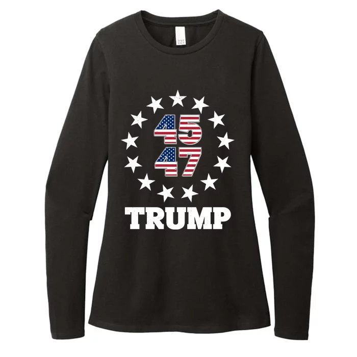 45 47 Trump Womens CVC Long Sleeve Shirt