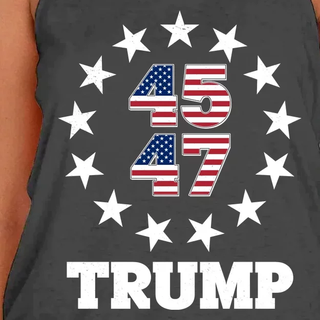 45 47 Trump Women's Knotted Racerback Tank