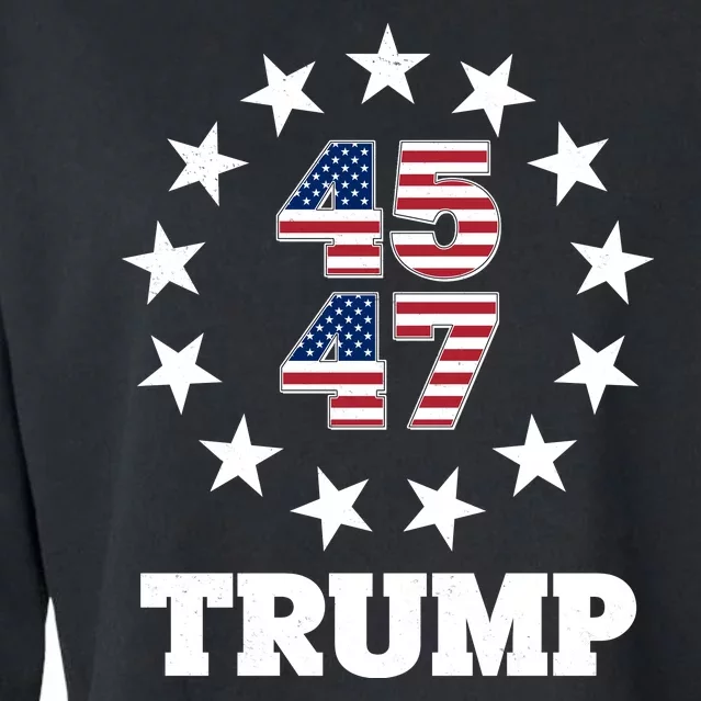 45 47 Trump Cropped Pullover Crew