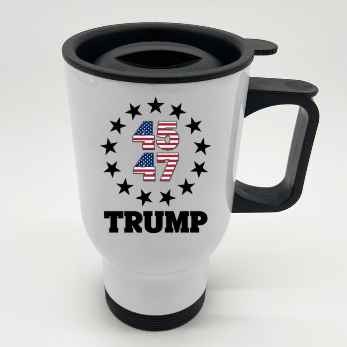 45 47 Trump Front & Back Stainless Steel Travel Mug