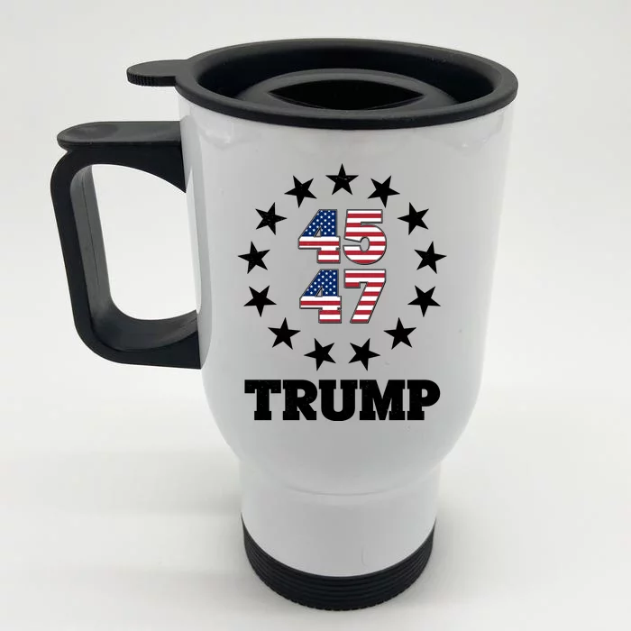 45 47 Trump Front & Back Stainless Steel Travel Mug