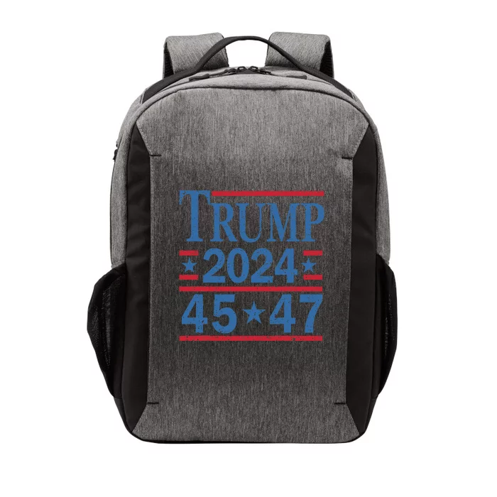 45 47 Trump 2024 American Flag Vote Trump Vector Backpack