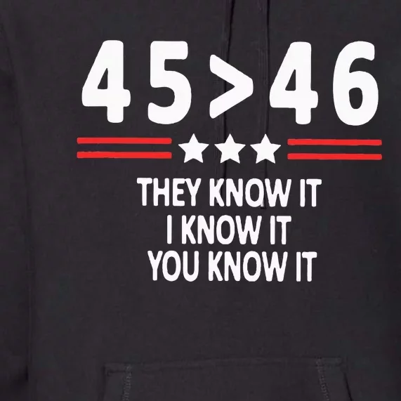 45 46 They Know It I Know It You Know It Premium Hoodie