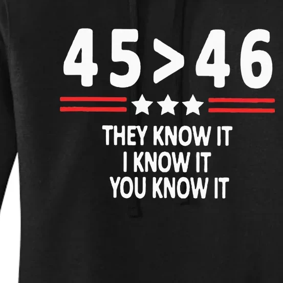 45 46 They Know It I Know It You Know It Women's Pullover Hoodie