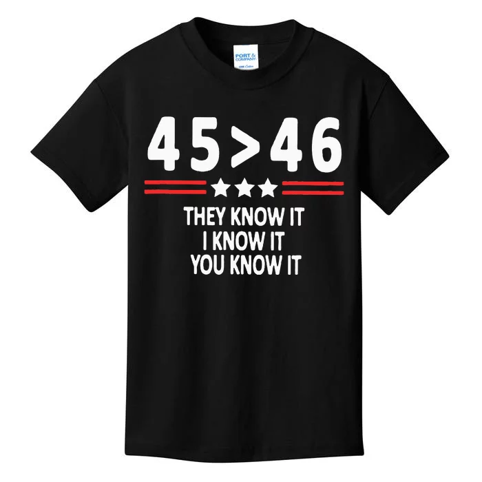 45 46 They Know It I Know It You Know It Kids T-Shirt