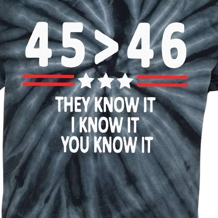 45 46 They Know It I Know It You Know It Kids Tie-Dye T-Shirt