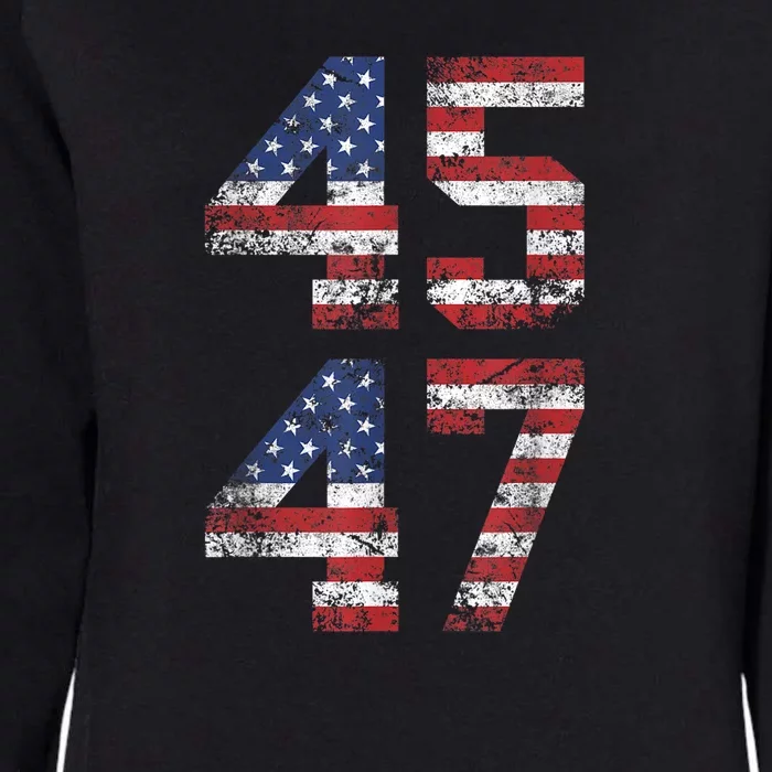 45 47 Trump 2024 Womens California Wash Sweatshirt