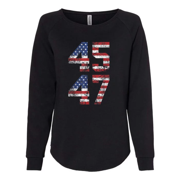 45 47 Trump 2024 Womens California Wash Sweatshirt