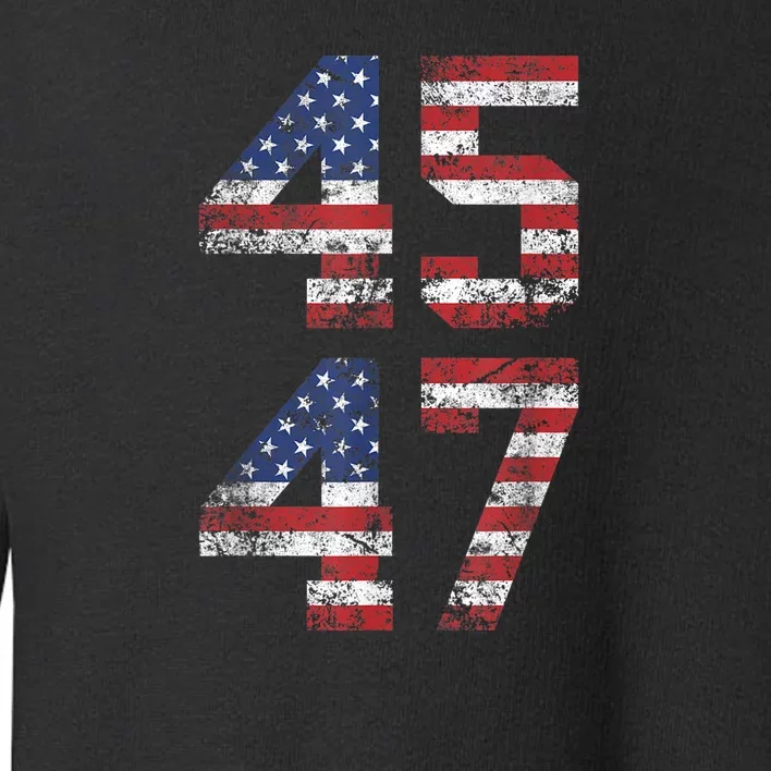 45 47 Trump 2024 Toddler Sweatshirt