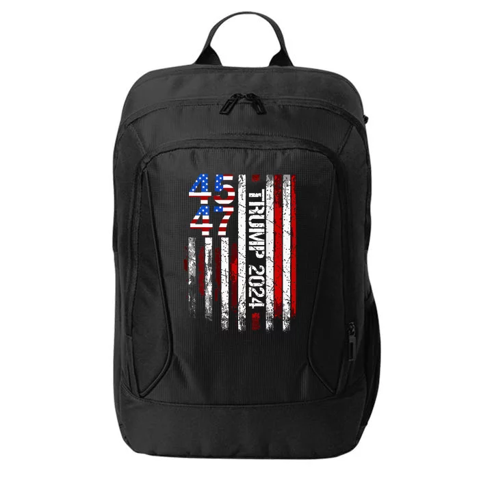 45 47 Trump 2024 American Flag City Backpack