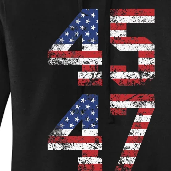 45 47 Trump 2024 Women's Pullover Hoodie