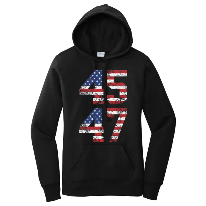 45 47 Trump 2024 Women's Pullover Hoodie