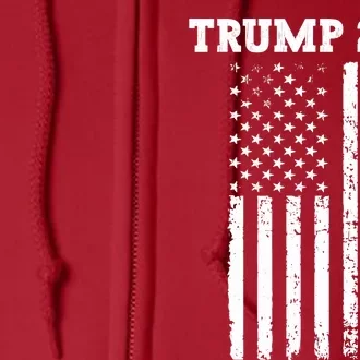 45 47 Trump 2024 American Flag Trump 2024 You Missed Full Zip Hoodie