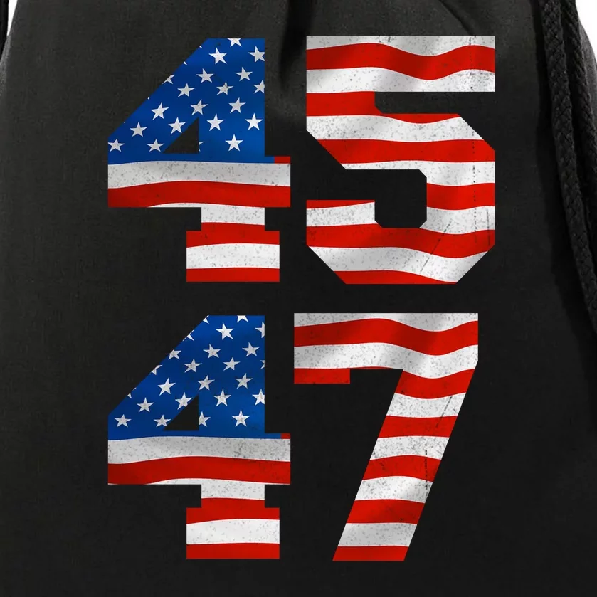 45 47 Trump 2024 Drawstring Bag