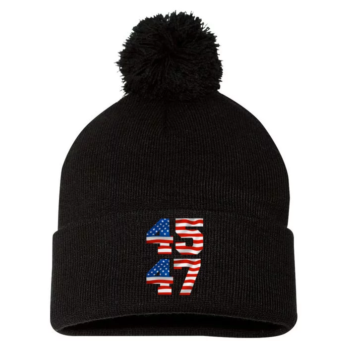 45 47 Trump 2024 Pom Pom 12in Knit Beanie