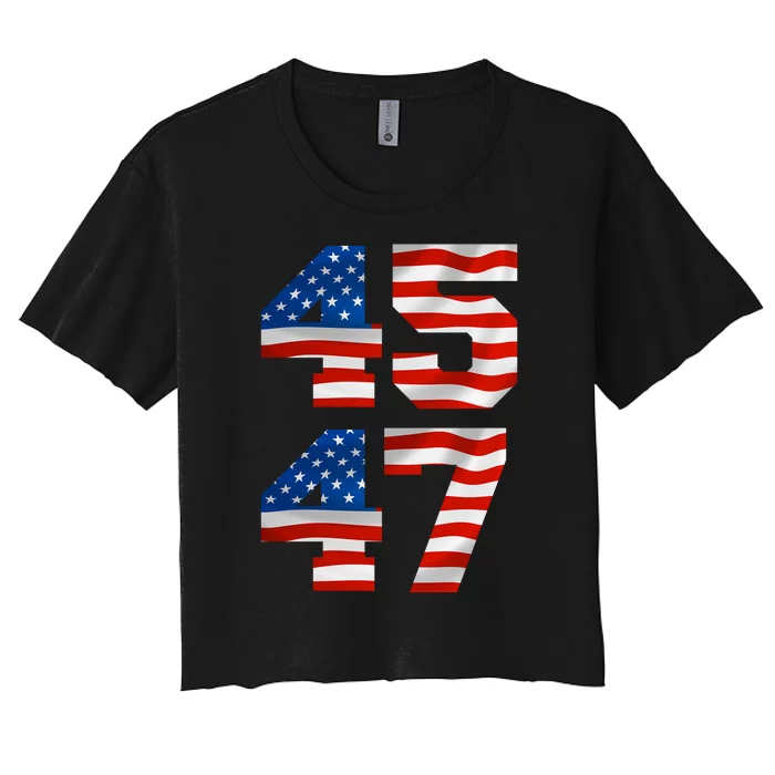 45 47 Trump 2024 Women's Crop Top Tee